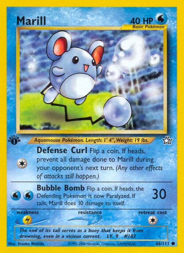 Marill 066/111 card from Neo Genesis