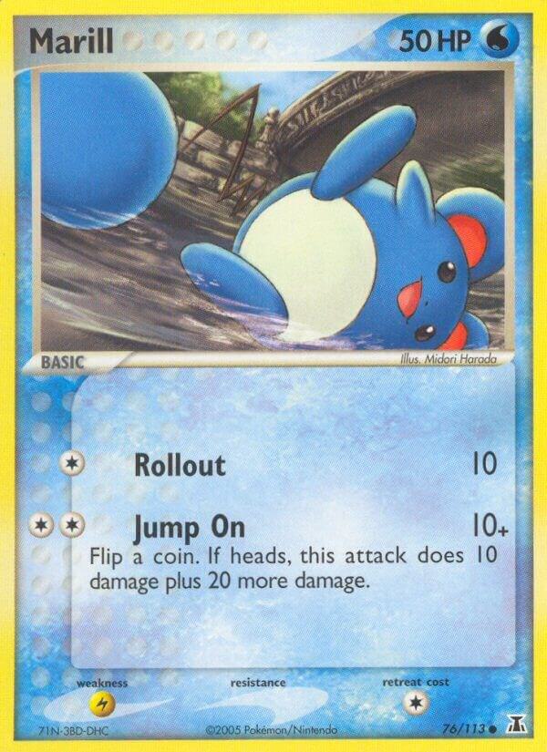 Marill 76/113 card from Delta Species