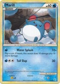Marill (#24) 24/30 card from HGSS Trainer Kit: Gyarados & Raichu
