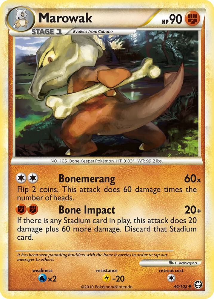 Marowak 44/102 card from Triumphant