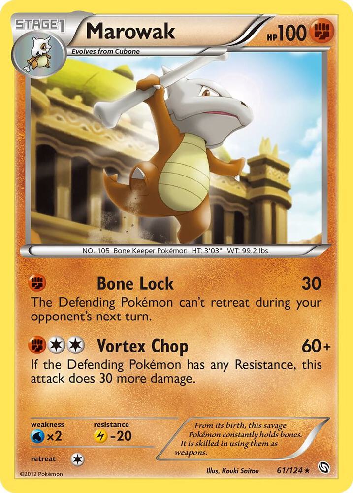 Marowak 61/124 card from Dragons Exalted