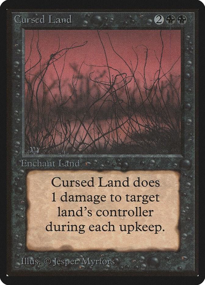Cursed Land card from Beta Edition