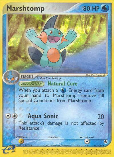 Marshtomp 41/109 card from Ruby and Sapphire