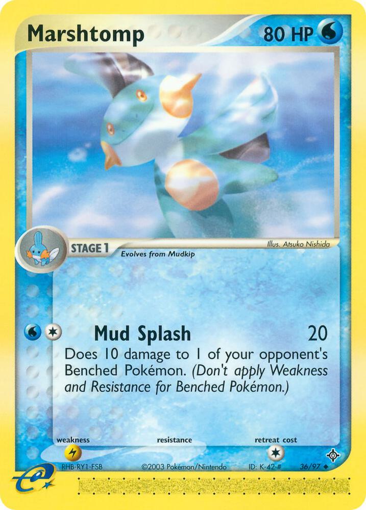 Marshtomp 36/97 card from Dragon