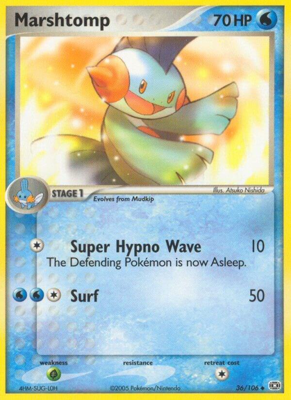 Marshtomp 36/106 card from Emerald