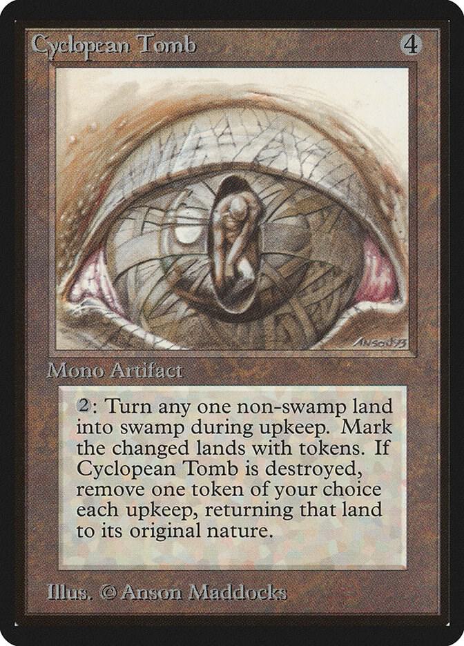 Cyclopean Tomb card from Beta Edition