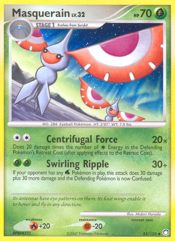 Masquerain 55/123 card from Mysterious Treasures