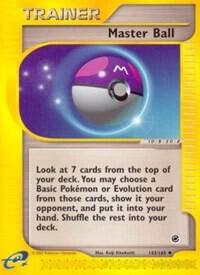 Master Ball 143/165 card from Expedition