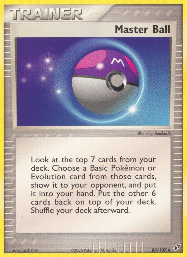 Master Ball 88/107 card from Deoxys