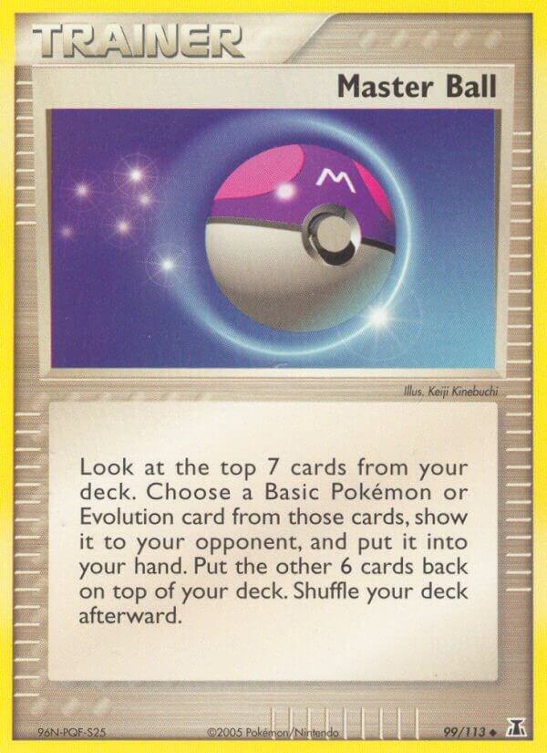 Master Ball 99/113 card from Delta Species