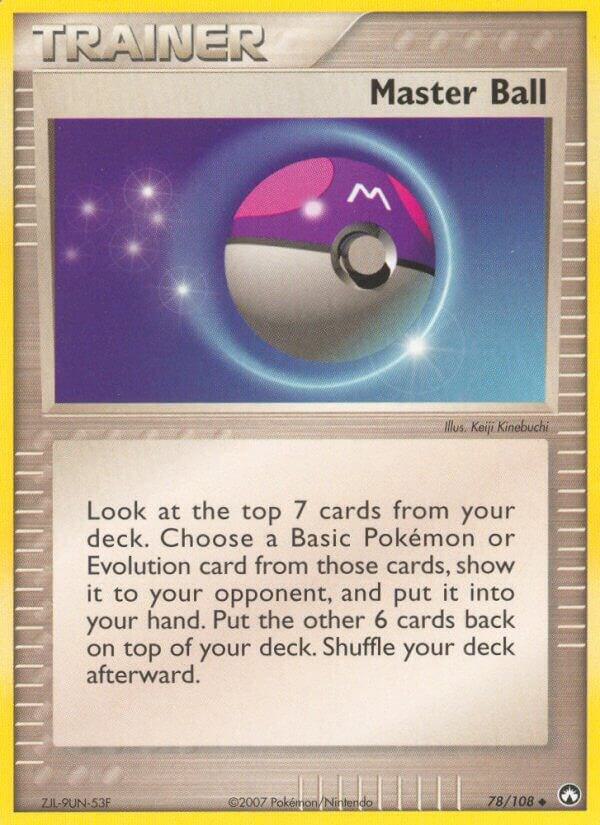 Master Ball 78/108 card from Power Keepers