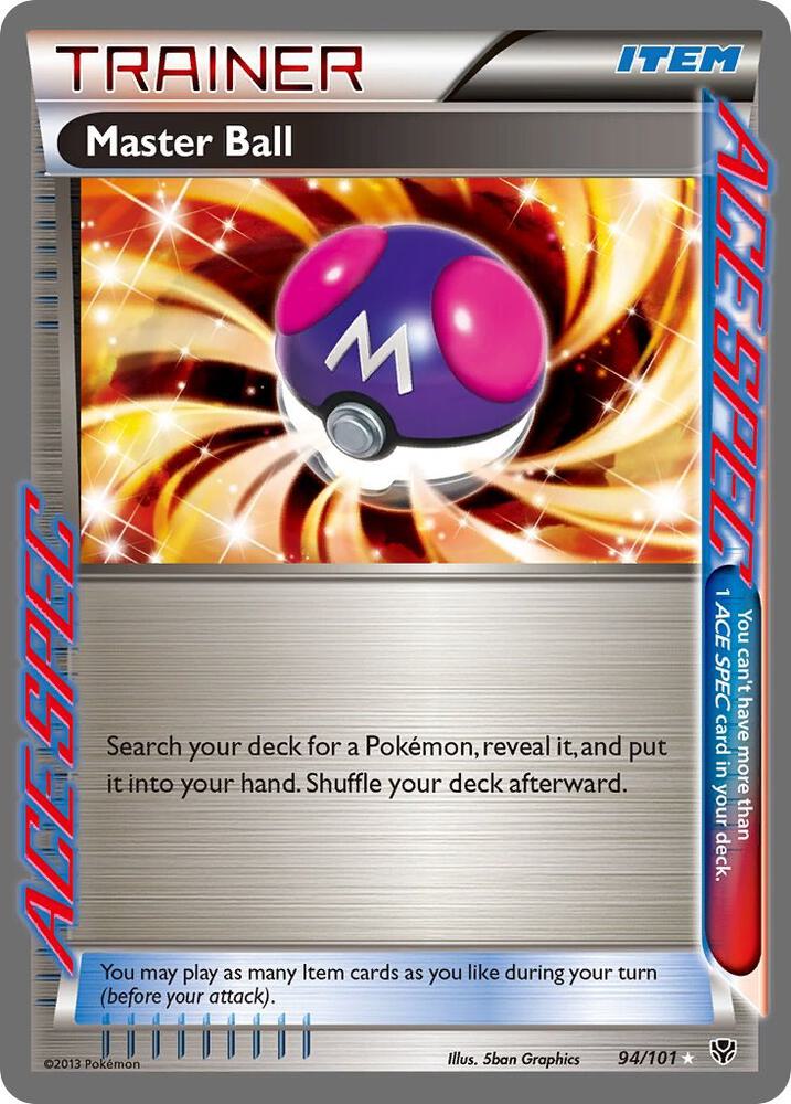 Master Ball 94/101 card from Plasma Blast