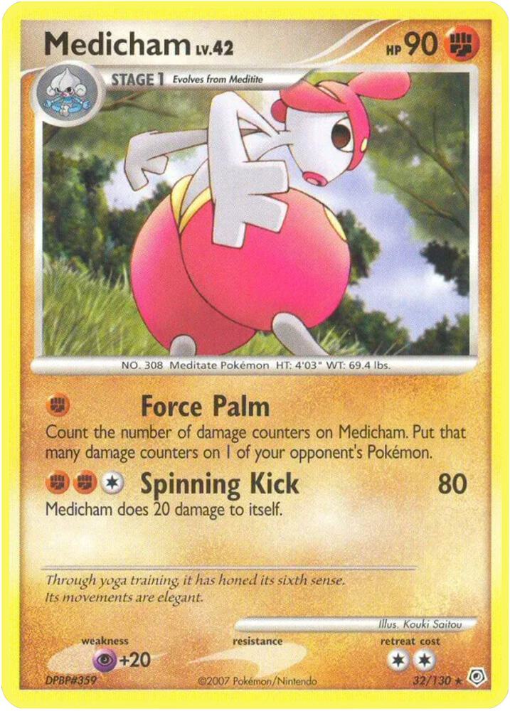 Medicham 32/130 card from Diamond and Pearl