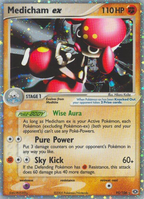 Medicham ex 95/106 card from Emerald