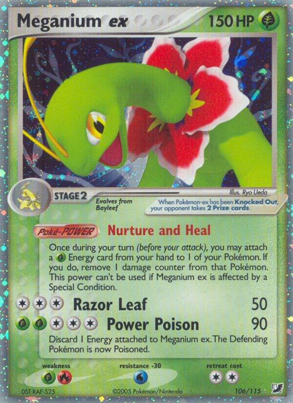 Meganium ex 106/115 card from Unseen Forces