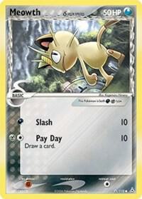 Meowth (Delta Species) 71/110 card from Holon Phantoms