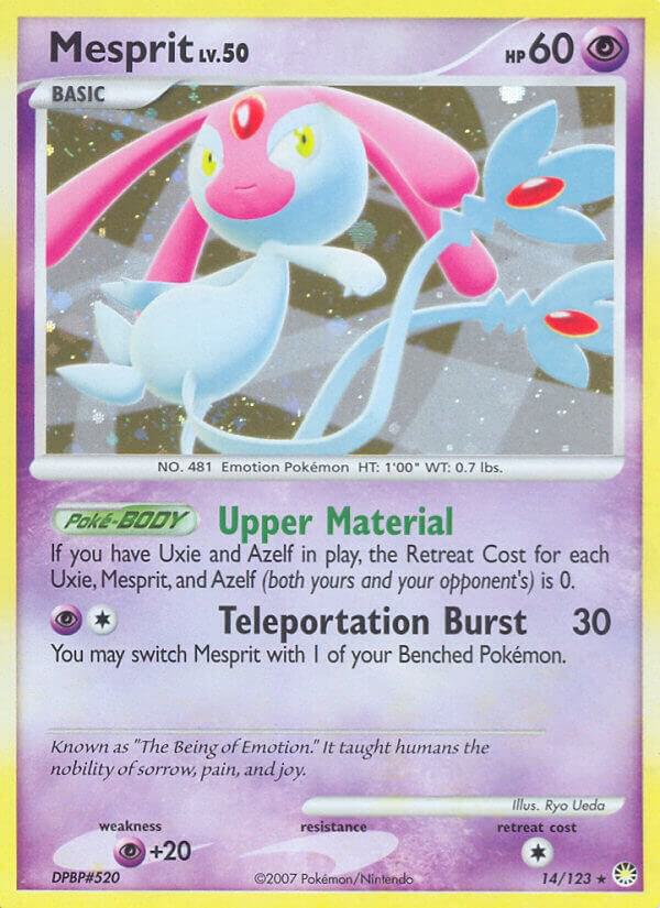 Mesprit 14/123 card from Mysterious Treasures