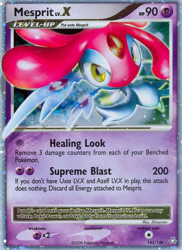 Mesprit LV.X 143/146 card from Legends Awakened