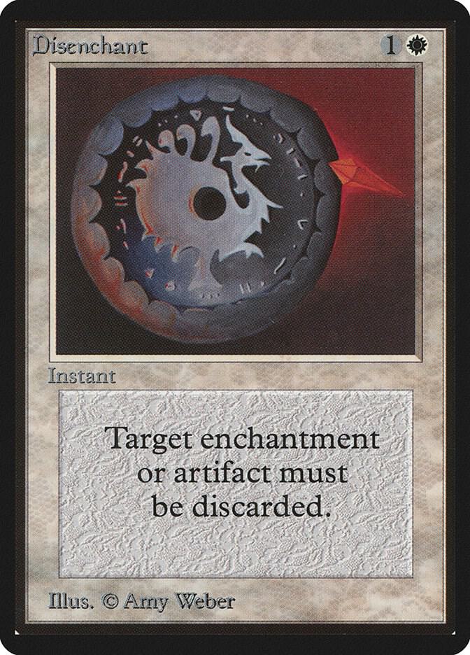 Disenchant card from Beta Edition