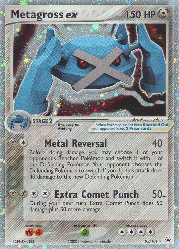 Metagross ex 95/101 card from Hidden Legends