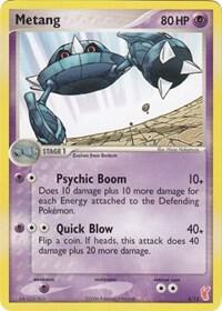 Metang 5/12 card from EX Trainer Kit 2: Plusle & Minun
