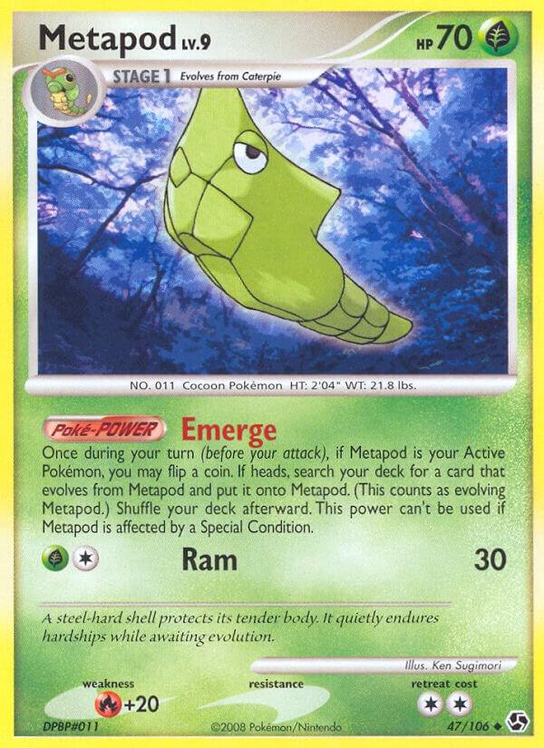 Metapod 47/106 card from Great Encounters
