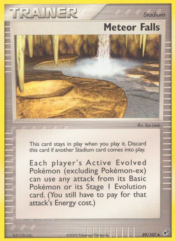 Meteor Falls 89/107 card from Deoxys