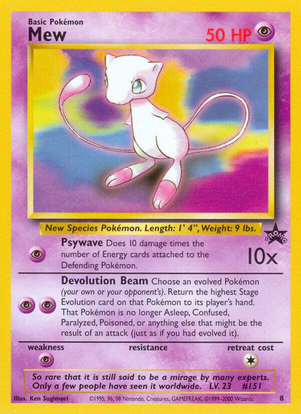Mew 8 card from WoTC Promo