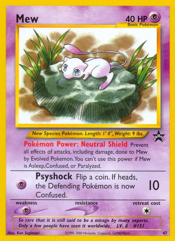 Mew (47) 47/53 card from WoTC Promo