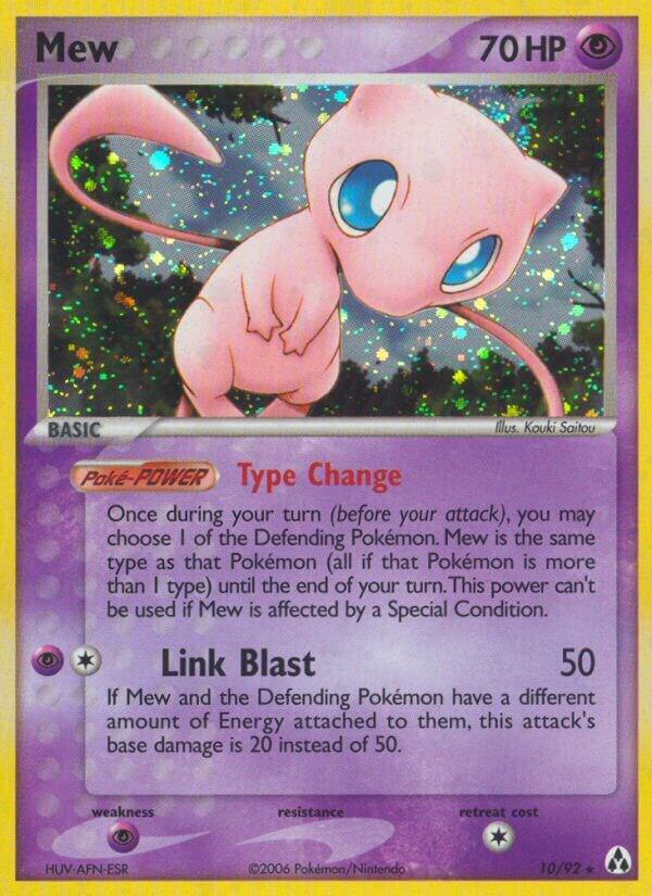 Mew 10/92 card from Legend Maker