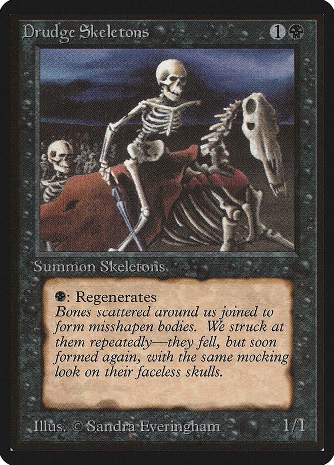 Drudge Skeletons card from Beta Edition