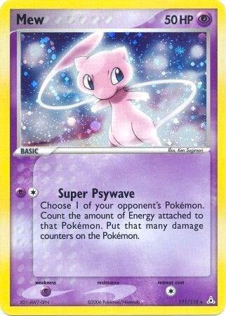 Mew 111/110 card from Holon Phantoms