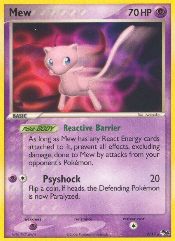 Mew 004/017 card from POP Series 4