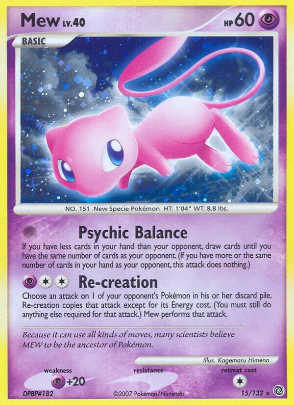 Mew 15/132 card from Secret Wonders
