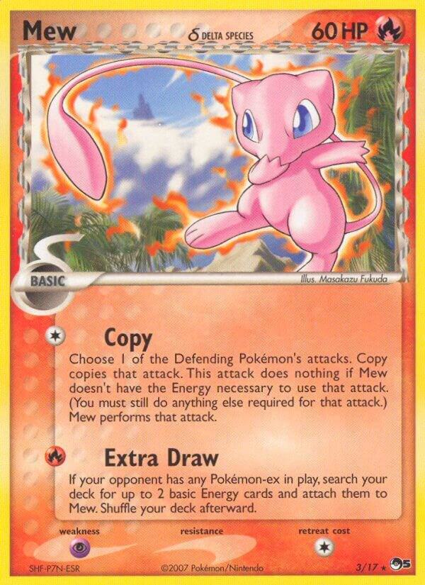 Mew (Delta Species) 003/017 card from POP Series 5