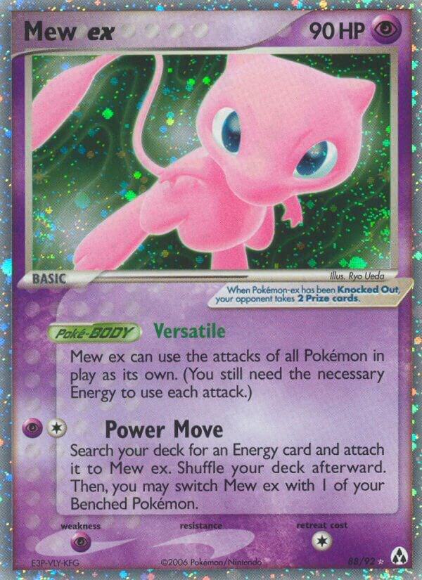 Mew ex 88/92 card from Legend Maker