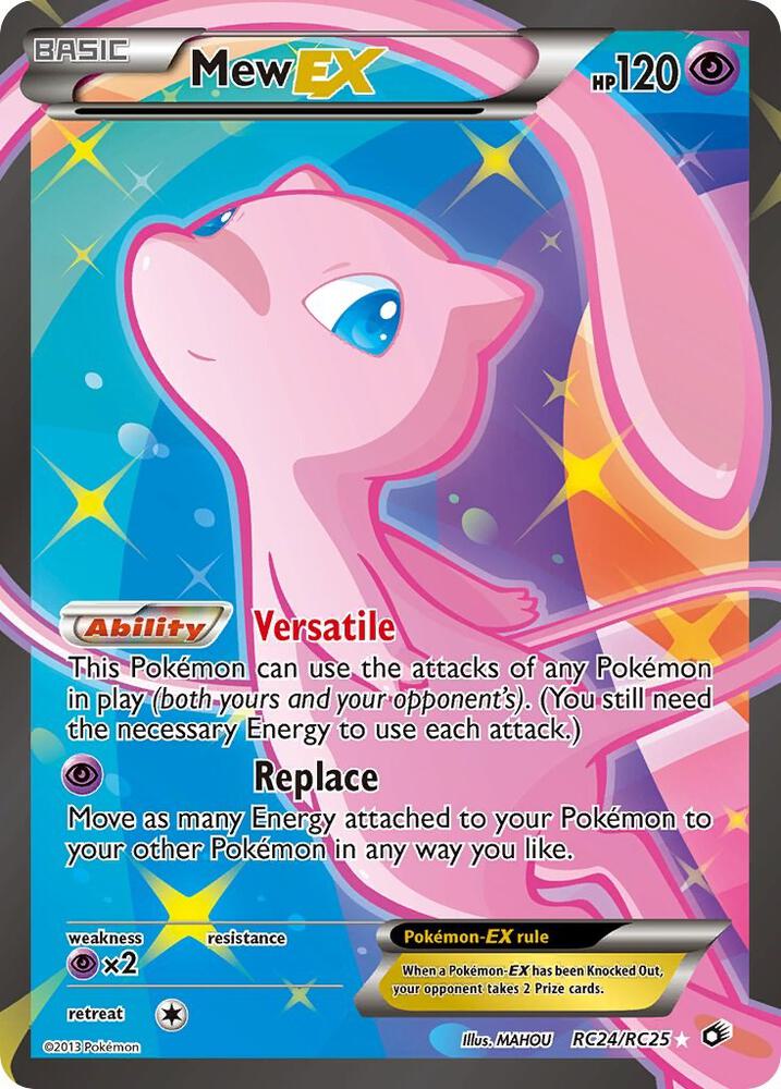 Mew EX (Full Art) RC24/RC25 card from Legendary Treasures: Radiant Collection