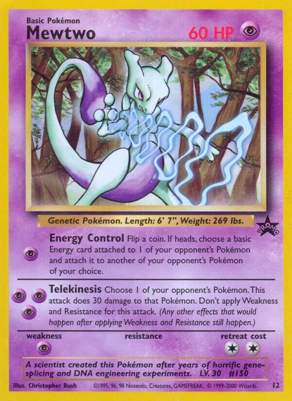 Mewtwo (12) 12/53 card from WoTC Promo