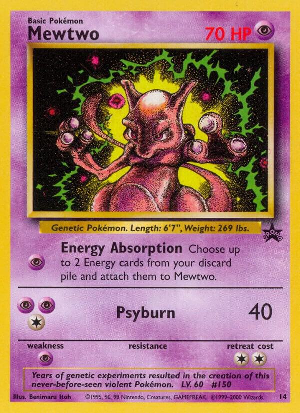 Mewtwo (14) 14/53 card from WoTC Promo