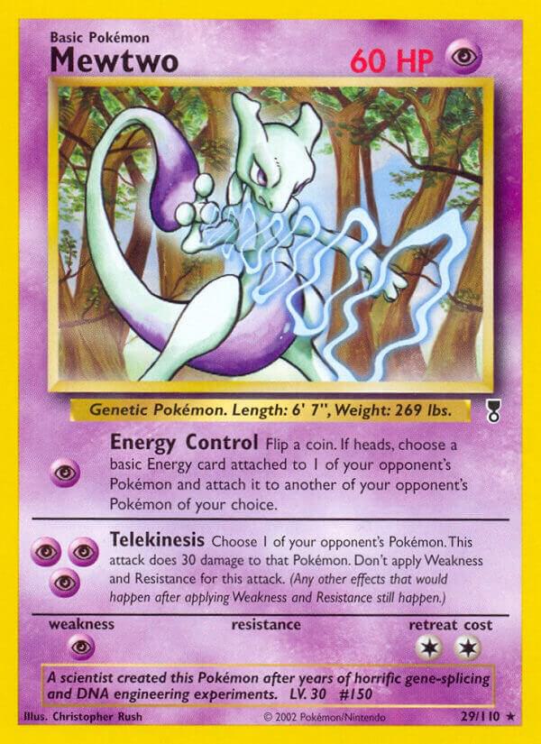 Mewtwo 029/110 card from Legendary Collection