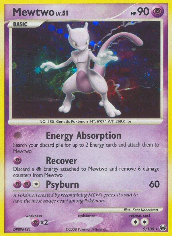 Mewtwo 9/100 card from Majestic Dawn