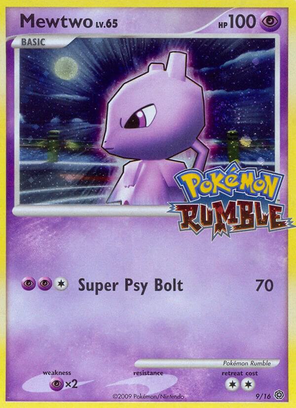 Mewtwo 9 card from Rumble