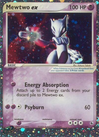 Mewtwo ex 101/109 card from Ruby and Sapphire