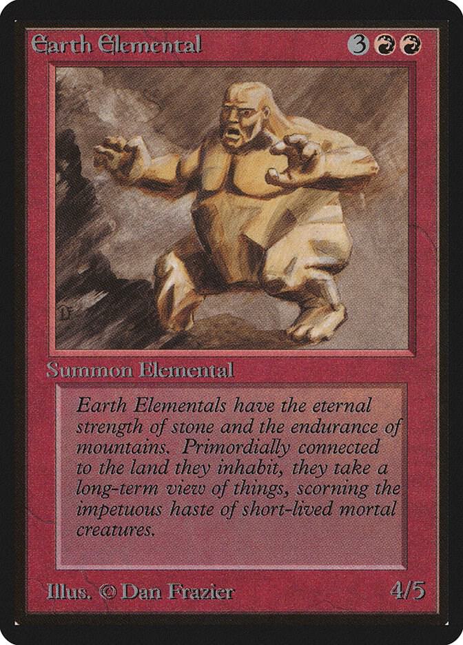Earth Elemental card from Beta Edition