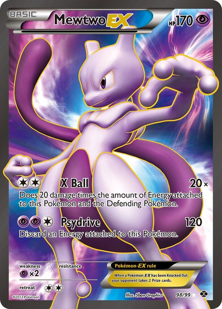 Mewtwo EX (98 Full Art) 98/99 card from Next Destinies