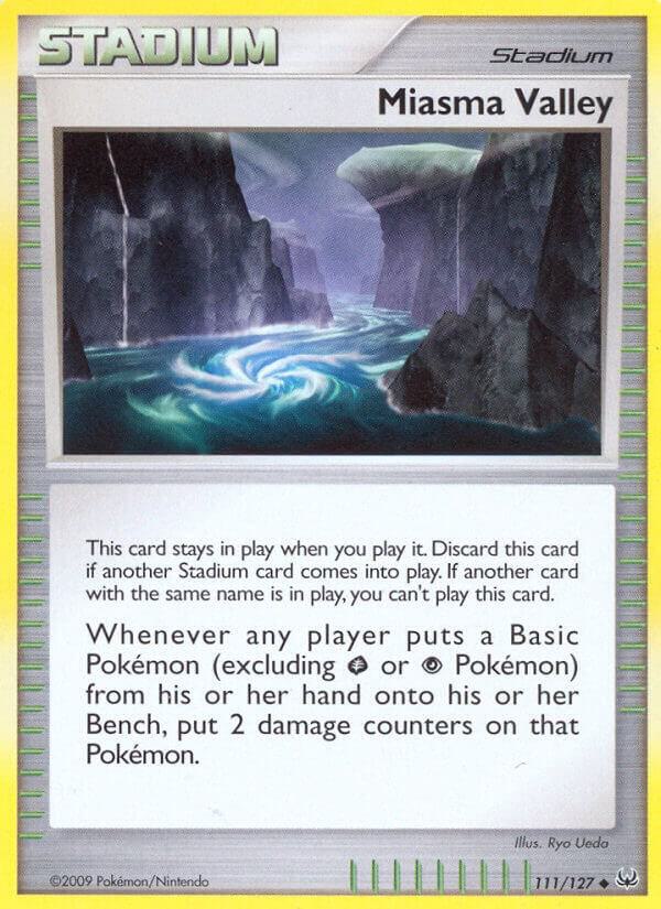 Miasma Valley 111/127 card from Platinum