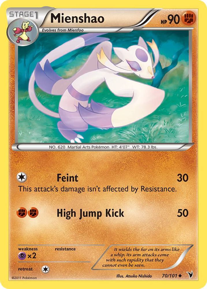 Mienshao 70/101 card from Noble Victories