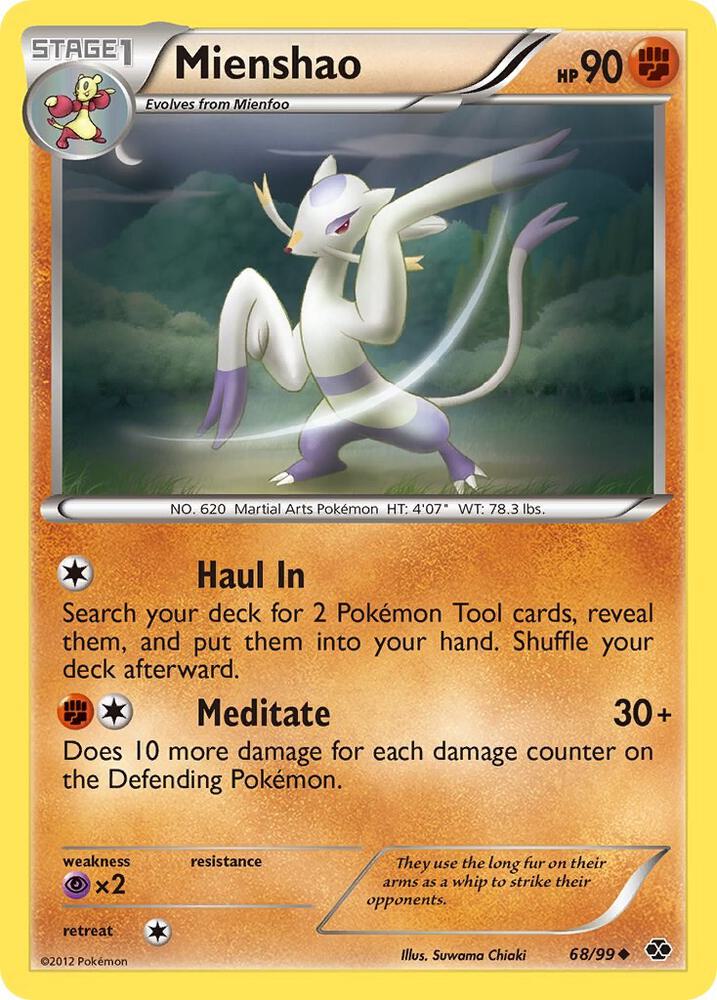 Mienshao 68/99 card from Next Destinies