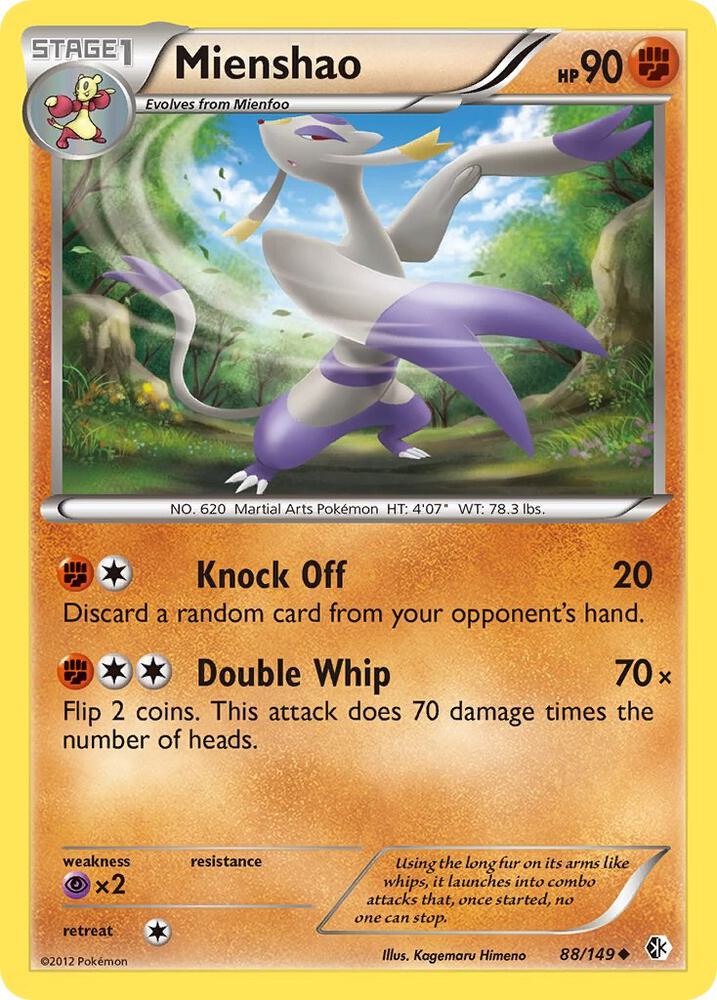 Mienshao 88/149 card from Boundaries Crossed