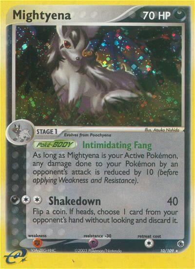 Mightyena 10/109 card from Ruby and Sapphire